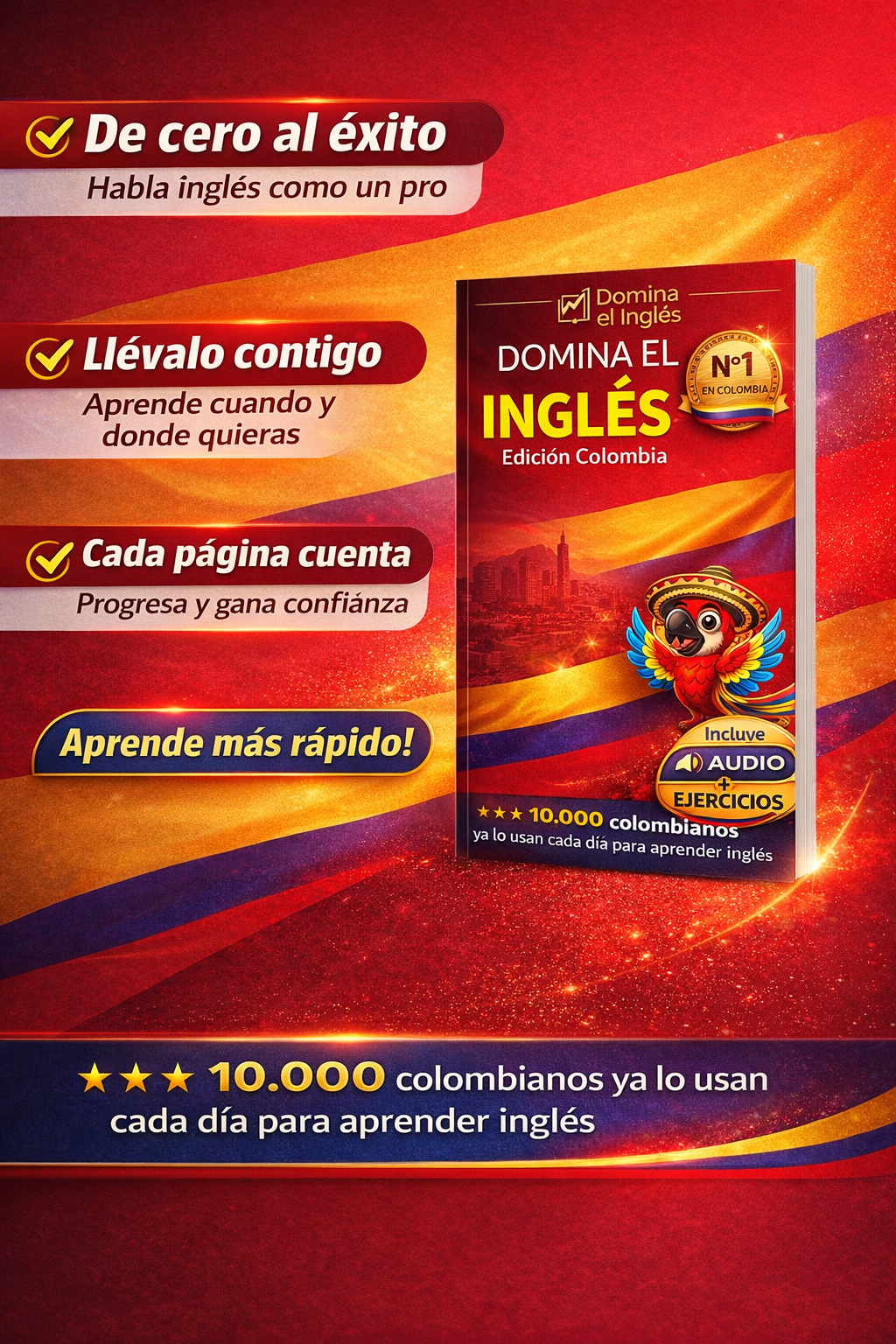 DOMINA EL INGLÉS El método 6 en 1 preferido por hispanohablantes